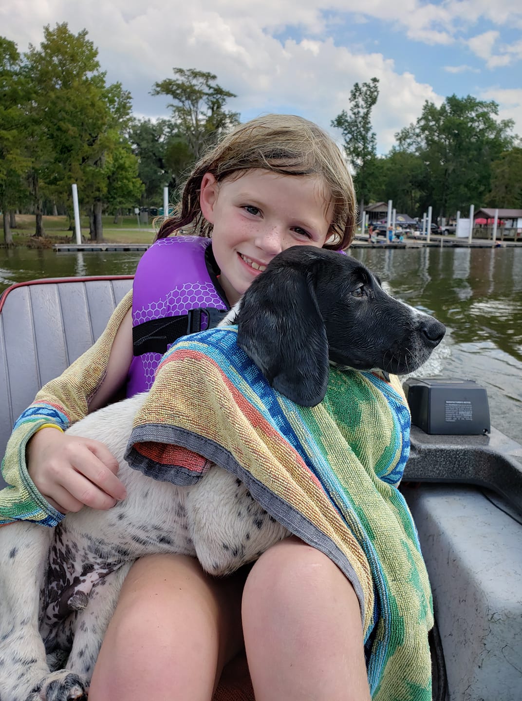 Girl and her dog Girl and her dog